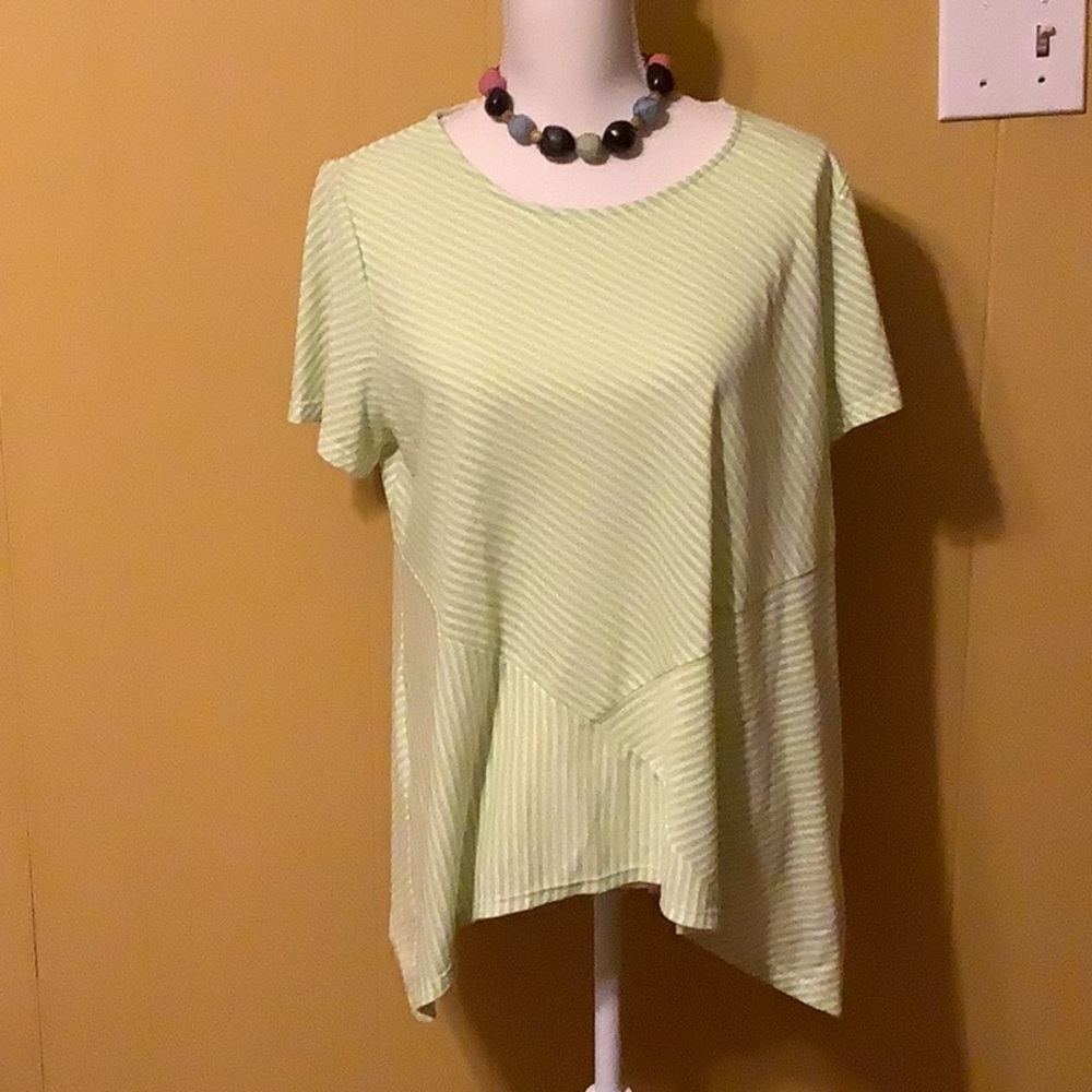 Chico’s polyester/rayon blend tunic